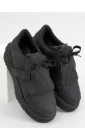 Buty sportowe Trampki damskie NB513P BLACK - Inello