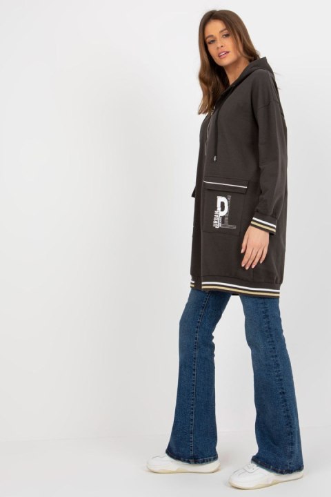 Bluza Damska Model RV-BL-8149.91P Dark Khaki - Relevance Bluza Damska Model RV-BL-8149.91P Dark Khaki - Relevance