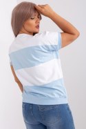 Bluzka damska T-shirt Plus Size Model RV-BZ-8640-1.92P Light Blue - Relevance