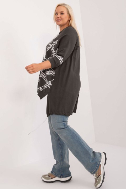 Bluza damska Plus Size Model RV-TU-7598.94 Dark Khaki - Relevance Bluza damska Plus Size Model RV-TU-7598.94 Dark Khaki - Relevance