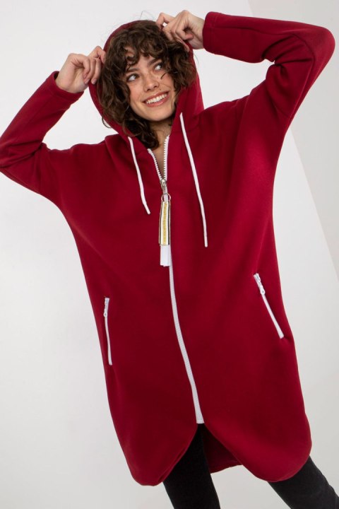 Bluza Damska Model RV-BL-4742.20P Bordo - Relevance Bluza Damska Model RV-BL-4742.20P Bordo - Relevance