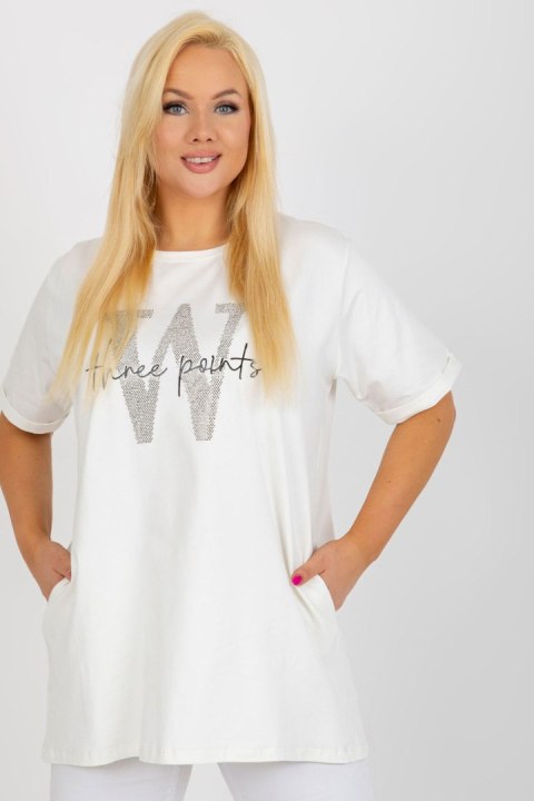Bluzka damska Plus Size Model RV-BZ-7866.30 Ecru - Relevance