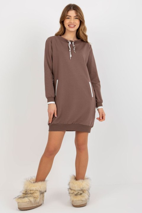 Sukienka Model RV-TU-8379.46 Brown - Relevance Sukienka Model RV-TU-8379.46 Brown - Relevance