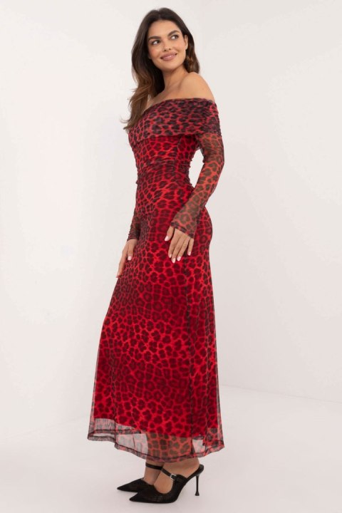 Sukienka Model DHJ-SK-18702.40 Red - Italy Moda Sukienka Model DHJ-SK-18702.40 Red - Italy Moda