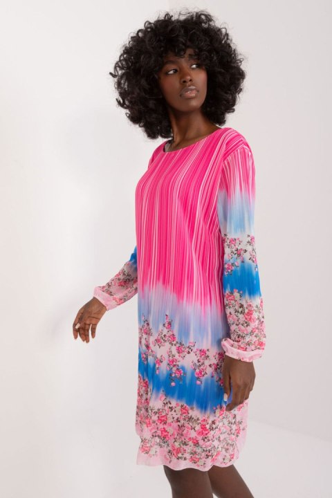 Sukienka Model DHJ-SK-N8524.14X Dark Pink - Italy Moda Sukienka Model DHJ-SK-N8524.14X Dark Pink - Italy Moda