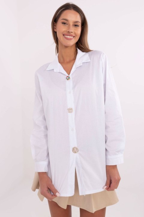 Koszula Damska Model DHJ-KS-20132.04P White - Italy Moda Koszula Damska Model DHJ-KS-20132.04P White - Italy Moda
