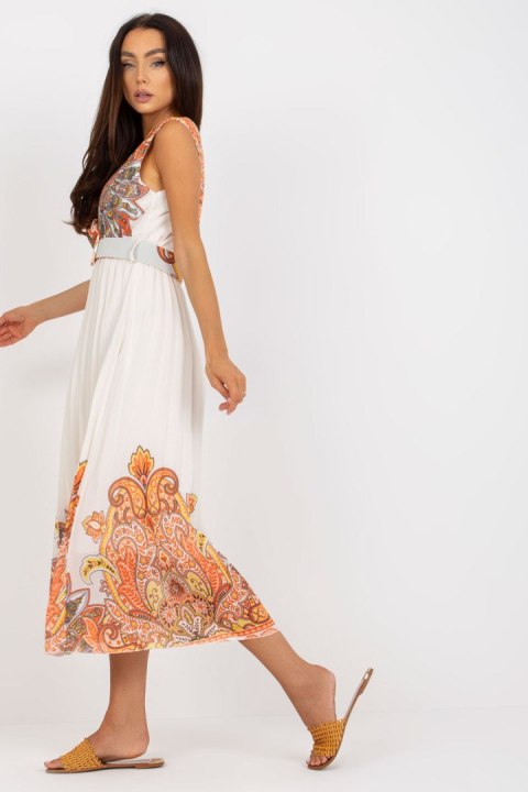 Sukienka Model DHJ-SK-13128.61 Orange - Italy Moda Sukienka Model DHJ-SK-13128.61 Orange - Italy Moda