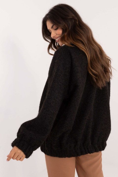 Sweter Kardigan Model DHJ-NA-A8500.11P Black - Italy Moda Sweter Kardigan Model DHJ-NA-A8500.11P Black - Italy Moda