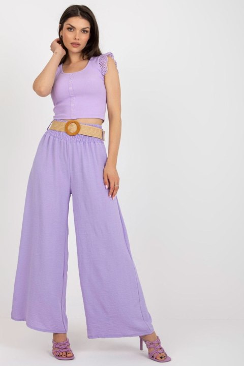 Spodnie Damskie Model DHJ-SP-8387.57 Light Violet - Italy Moda Spodnie Damskie Model DHJ-SP-8387.57 Light Violet - Italy Moda