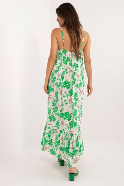 Sukienka Model DHJ-SK-7772.25 White/Green - Italy Moda Sukienka Model DHJ-SK-7772.25 White/Green - Italy Moda