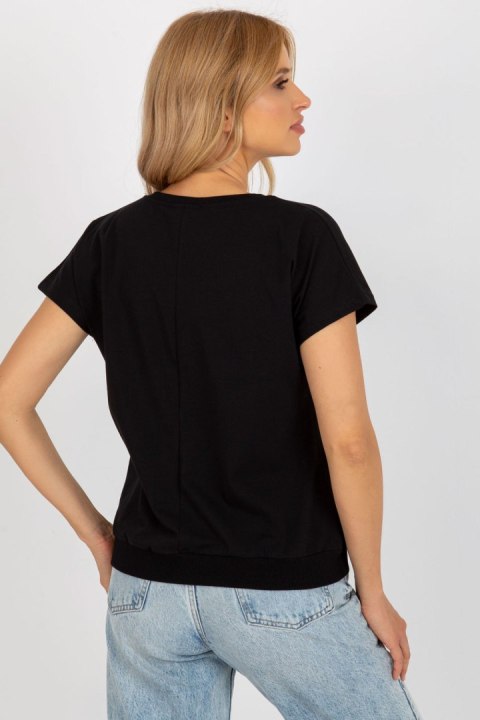 Bluzka Model RV-BZ-8949.18 Black - Rue Paris Bluzka Model RV-BZ-8949.18 Black - Rue Paris