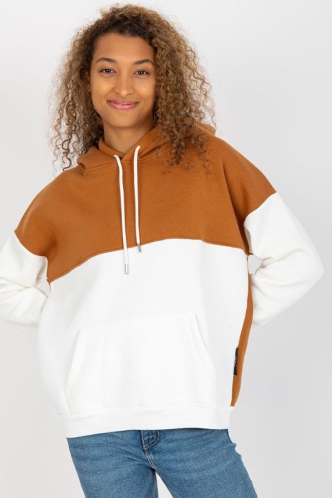 Bluza Damska Model AP-BL-AP-3001.98P Light Brown - Rue Paris Bluza Damska Model AP-BL-AP-3001.98P Light Brown - Rue Paris