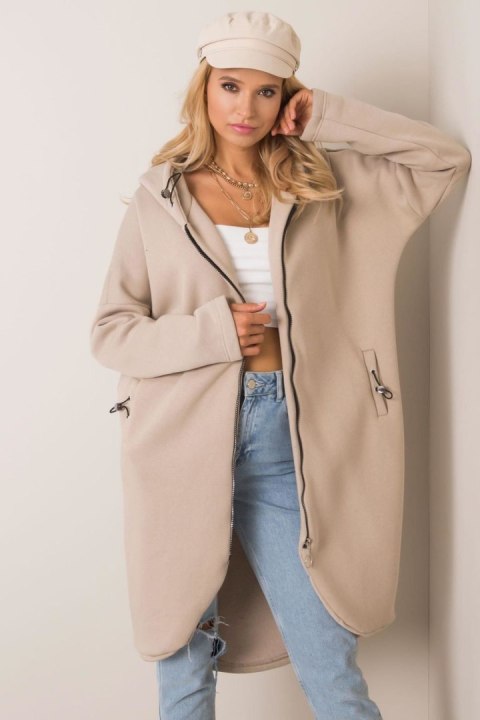 Bluza Damska Model RV-BL-4858-1.99P Beige - Rue Paris Bluza Damska Model RV-BL-4858-1.99P Beige - Rue Paris