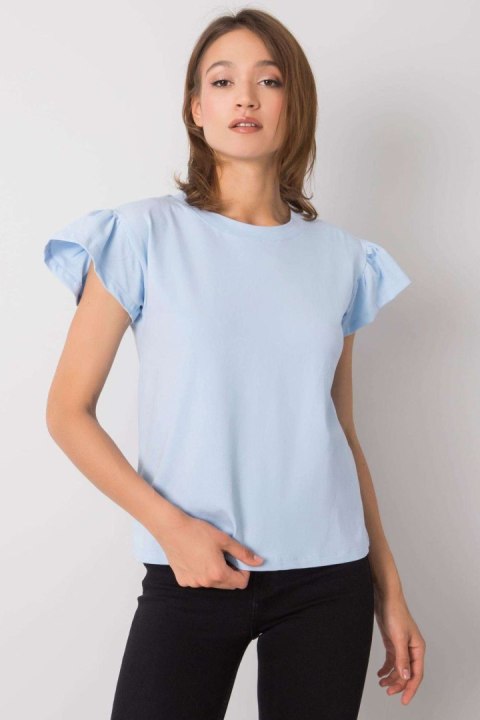 Bluzka Model RV-BZ-6724.69 Light Blue - Rue Paris Bluzka Model RV-BZ-6724.69 Light Blue - Rue Paris
