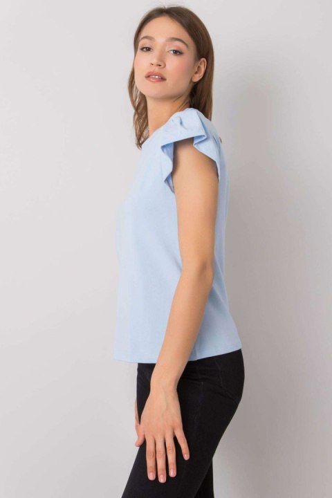 Bluzka Model RV-BZ-6724.69 Light Blue - Rue Paris Bluzka Model RV-BZ-6724.69 Light Blue - Rue Paris
