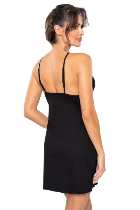 Koszulka nocna Koszula Nocna Model Gabi Black - Donna Koszulka nocna Koszula Nocna Model Gabi Black - Donna
