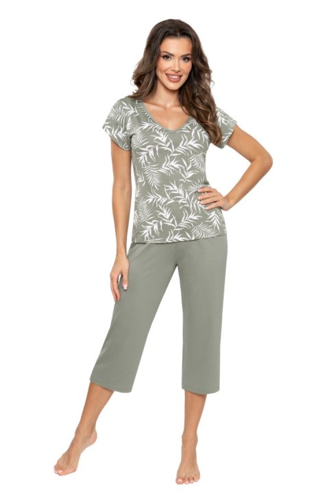 Piżama Damska Model Paloma 3/4 Olive - Donna Piżama Damska Model Paloma 3/4 Olive - Donna