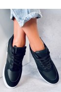 Buty sportowe Sneakersy damskie na koturnie RINNO BLACK - Inello