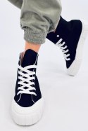 Buty sportowe Trampki damskie za kostkę ROGERS BLACK - Inello
