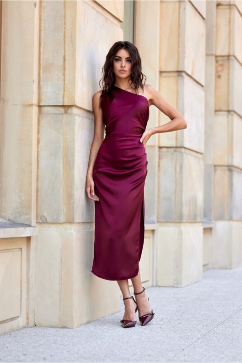 Sukienka Model Celine BOR SUK0411 Bordo - Roco Fashion Sukienka Model Celine BOR SUK0411 Bordo - Roco Fashion