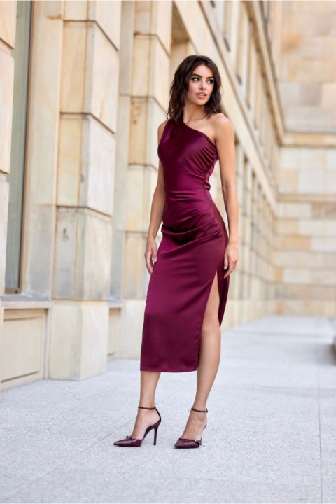 Sukienka Model Celine BOR SUK0411 Bordo - Roco Fashion Sukienka Model Celine BOR SUK0411 Bordo - Roco Fashion