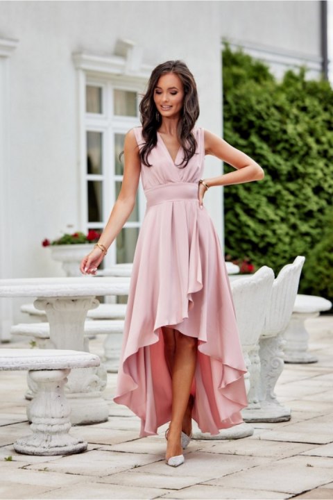 Sukienka Model Jennifer ROZ SUK0410 Pink - Roco Fashion Sukienka Model Jennifer ROZ SUK0410 Pink - Roco Fashion