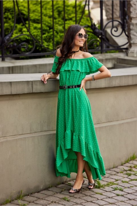 Sukienka Model ZIE SUK0334 Green - Roco Fashion Sukienka Model ZIE SUK0334 Green - Roco Fashion