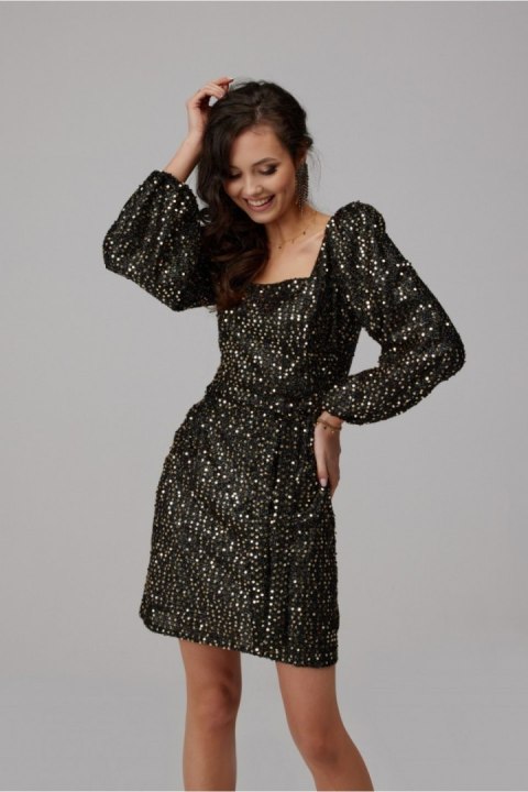 Sukienka Model ZLO 0266 Gold - Roco Fashion Sukienka Model ZLO 0266 Gold - Roco Fashion