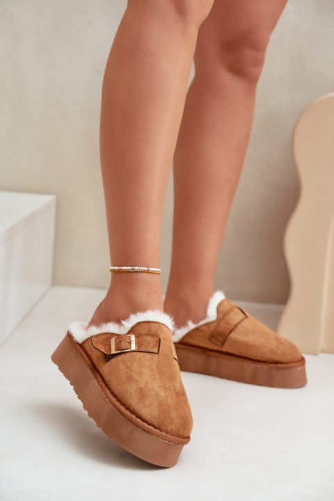 Kapcie Model Linneola FA-185 Camel - Step in style Kapcie Model Linneola FA-185 Camel - Step in style