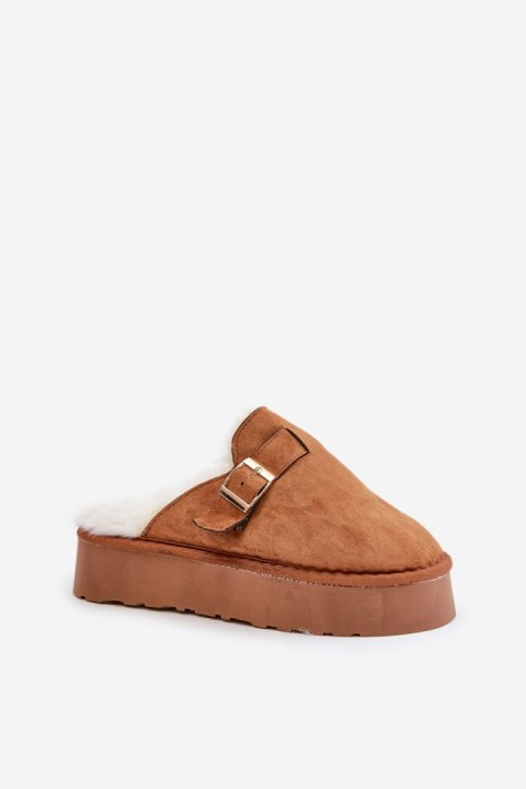 Kapcie Model Linneola FA-185 Camel - Step in style Kapcie Model Linneola FA-185 Camel - Step in style