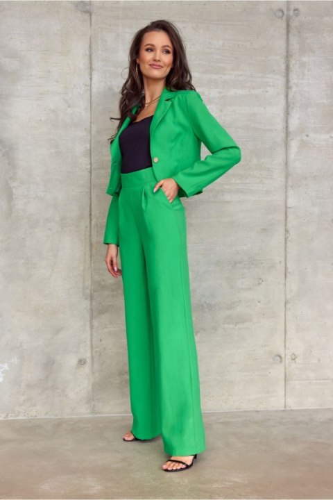 Spodnie Damskie Model ZIE SPD0025 Green - Roco Fashion Spodnie Damskie Model ZIE SPD0025 Green - Roco Fashion