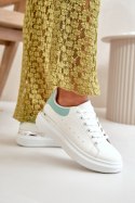 Trampki Model Nevelena White/Green - Step in style