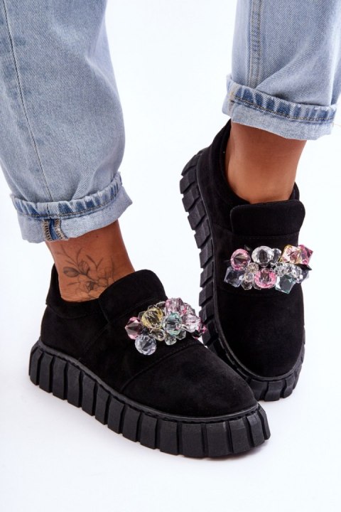 Buty Sportowe Model Desire NB615 Black Zamsz - Step in style Buty Sportowe Model Desire NB615 Black Zamsz - Step in style