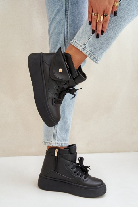 Buty Sportowe Model Saramis LH203 Black - Step in style Buty Sportowe Model Saramis LH203 Black - Step in style