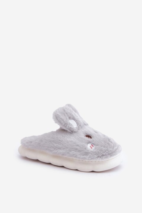 Kapcie Model Natasha FA-196 Light Grey - Step in style Kapcie Model Natasha FA-196 Light Grey - Step in style