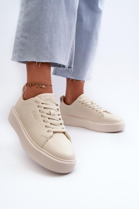 Buty Sportowe Sneakersy damskie Model Big Star NN274321 Memory Foam System Beige Buty Sportowe Sneakersy damskie Model Big Star NN274321 Memory Foam System Beige