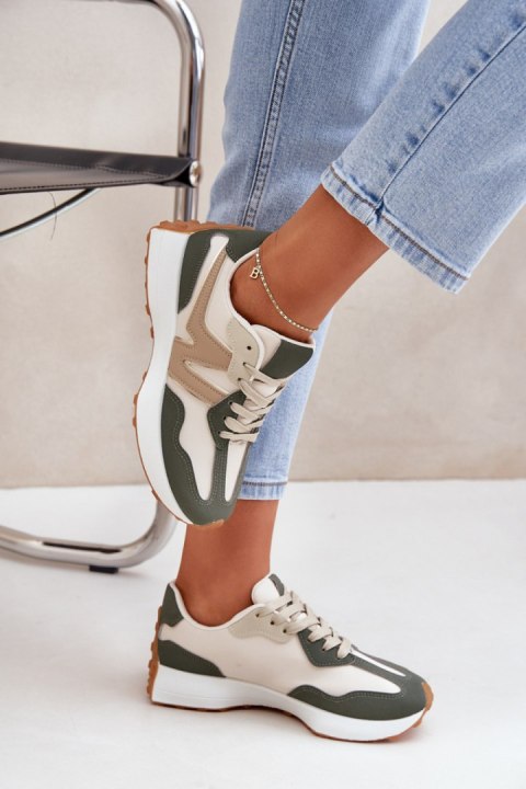 Buty Sportowe Model Britma LA295P Beige - Step in style Buty Sportowe Model Britma LA295P Beige - Step in style