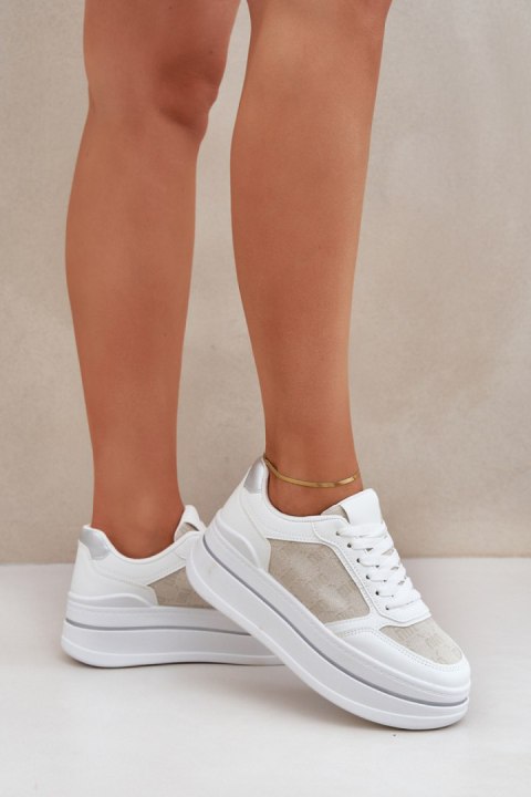 Buty Sportowe Model Fenarra LA312P White - Step in style Buty Sportowe Model Fenarra LA312P White - Step in style