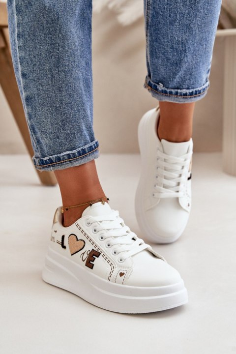Buty Sportowe Model Orlian A88-201 White - Step in style Buty Sportowe Model Orlian A88-201 White - Step in style