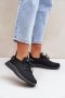 Buty Sportowe Sneakersy damskie siateczkowe Model Harice NB726 czarne black