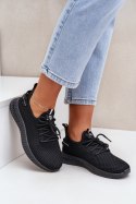 Buty Sportowe Sneakersy damskie siateczkowe Model Harice NB726 czarne black