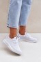 Buty Sportowe Sneakersy damskie siateczkowe Model Harice NB726 białe white