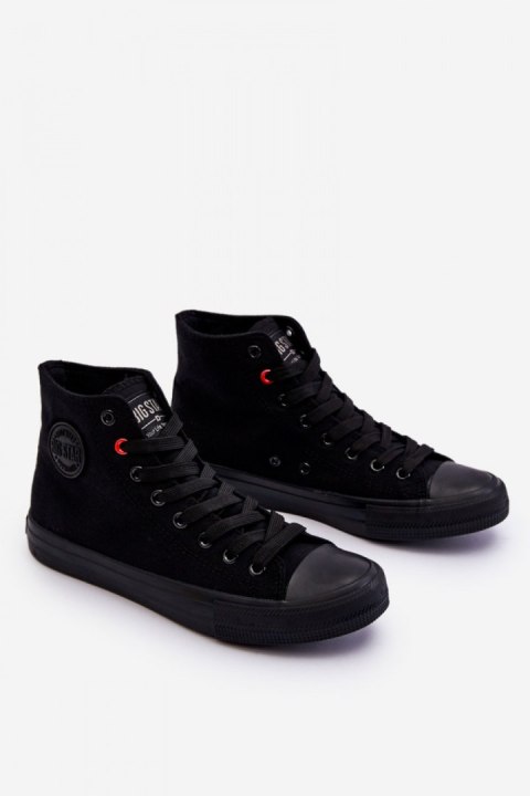 Buty sportowe Trampki damskie za kostkę Model Big Star Black 114 Buty sportowe Trampki damskie za kostkę Model Big Star Black 114
