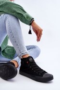 Buty sportowe Trampki damskie za kostkę Model Big Star Black 114