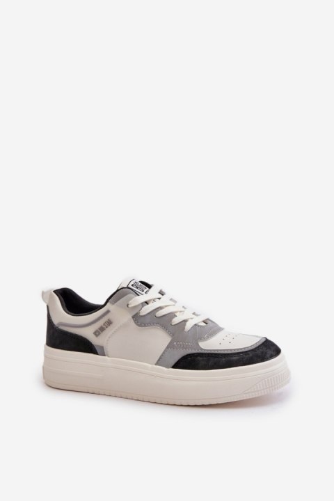 Buty Sportowe Sneakersy damskie Model Big Star OO274028 White/Grey Buty Sportowe Sneakersy damskie Model Big Star OO274028 White/Grey