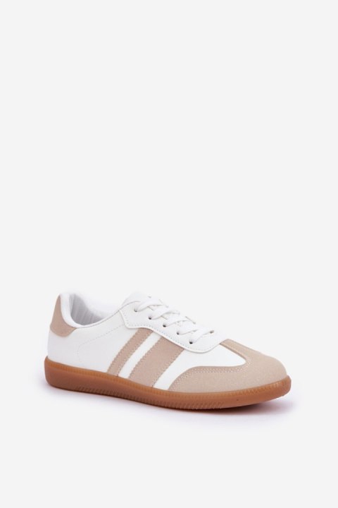 Buty Sportowe Model Nonalorin LA293P Beige/White - Step in style Buty Sportowe Model Nonalorin LA293P Beige/White - Step in style