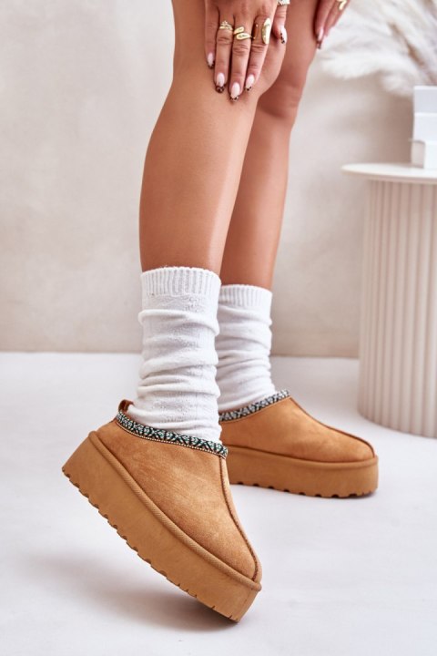 Kapcie Model Neroma 877-1 Camel - Step in style Kapcie Model Neroma 877-1 Camel - Step in style