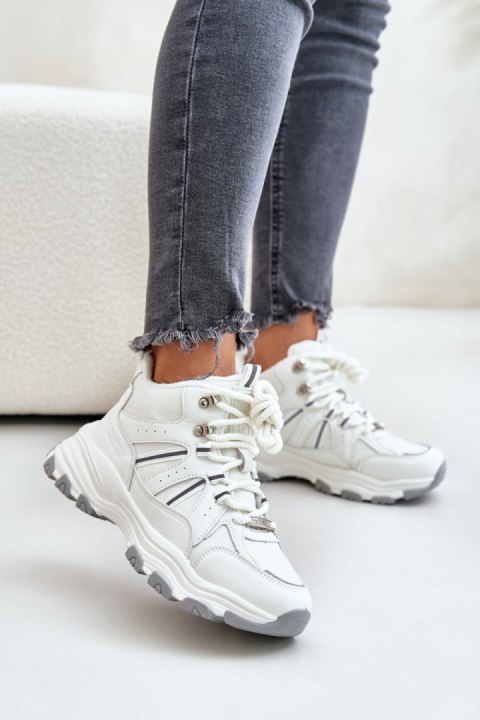 Buty Sportowe Sneakersy damskie za kostkę Model Big Star OO274A161 White