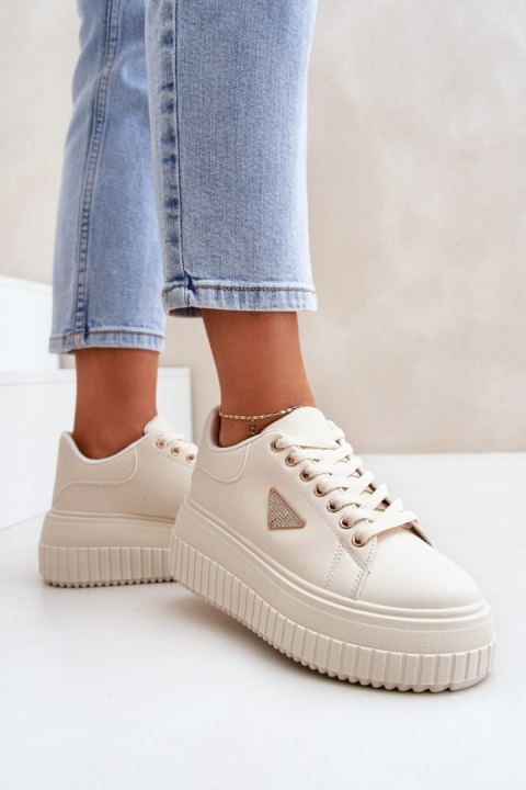 Buty Sportowe Model Vallexia LA297P Light Beige - Step in style Buty Sportowe Model Vallexia LA297P Light Beige - Step in style