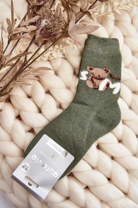 Skarpety Model SK.29375/NV596 Green - Step in style Skarpety Model SK.29375/NV596 Green - Step in style